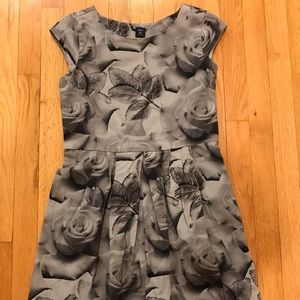 Rose print dress